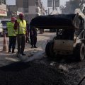 مشروع إعادة تاهيل وتعبيد شارع المنصورة في الرقة